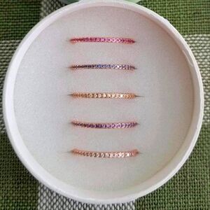 BP Collection for a cause Rainbow Array of Cubic Zc's Stones on Rosegold Plating